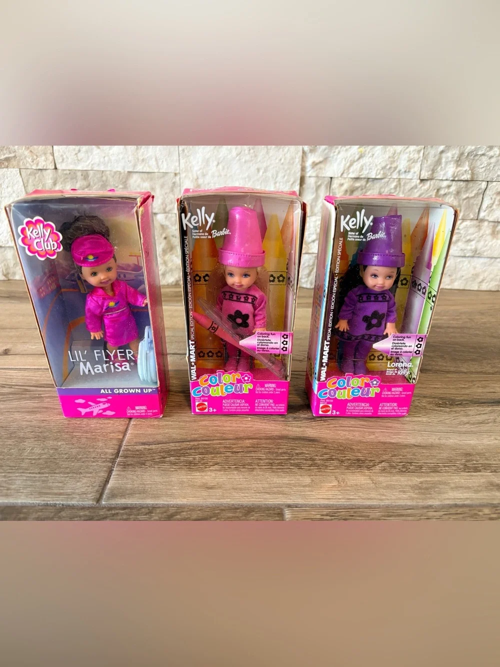 Vintage Kelly  Barbie Dolls lot of 3 New NIB - Kelly Club Marisa & Color